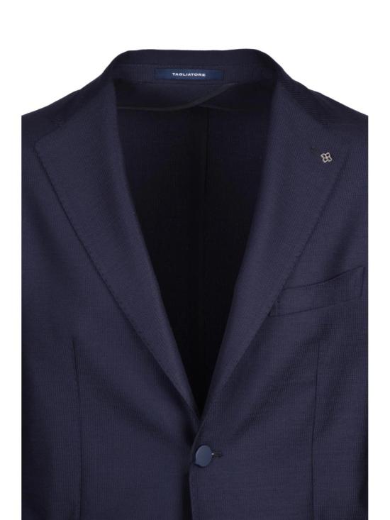 25FW 딸리아토레 수트 자켓 블루 컬러의 버진 울 재킷 - TAGLIATORE