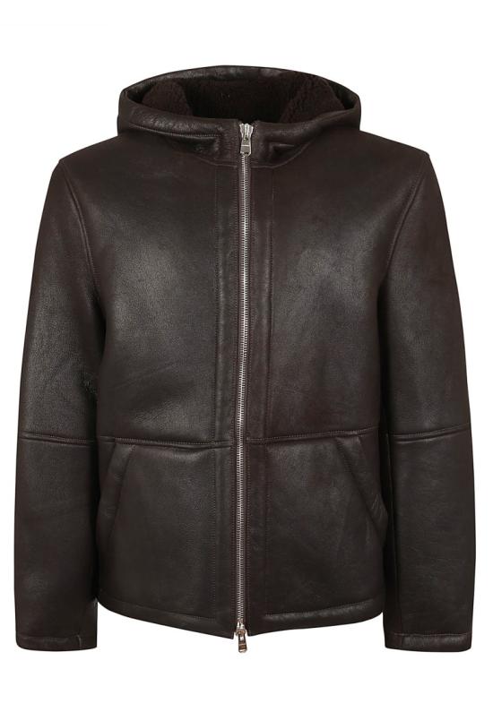 26FW 돈답 가죽 자켓 JU027 PL0547UXXX Brown