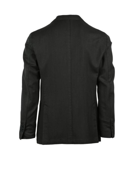 25FW 엘비엠 수트 자켓 노치 라펠과 패치 포켓이 있는 맞춤형 울 블레이저 - L.B.M.