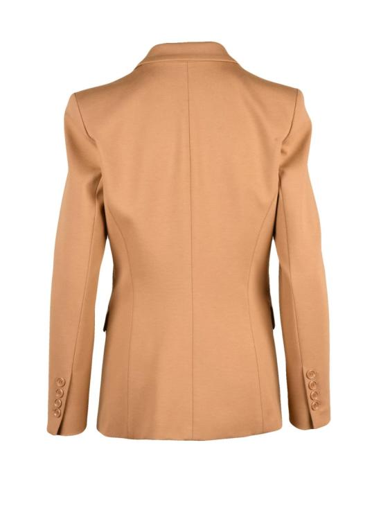 25FW 핑코 수트 자켓 베이지색 뉴 시그넘 테일러드 비스코스 블렌드 블레이저 - PINKO