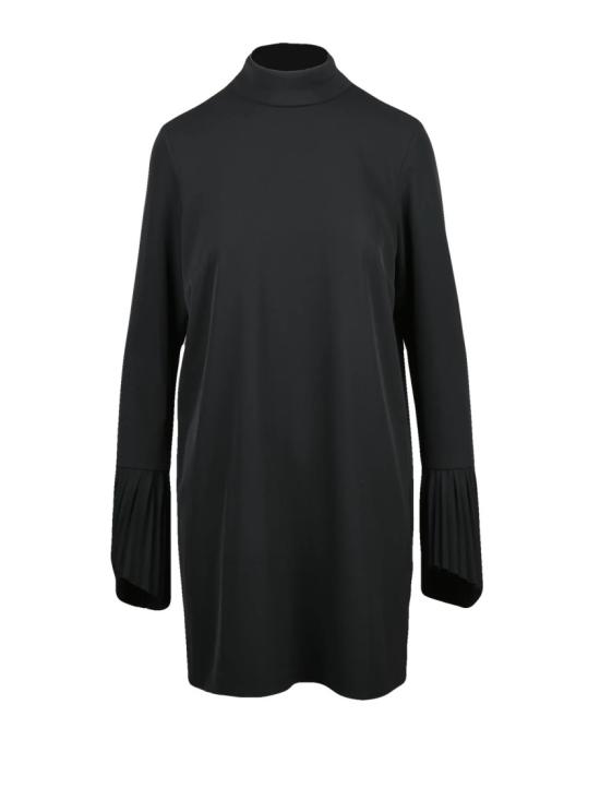 25FW 디파트먼트5 미디 원피스 블랙 플리츠 커프스 스트레치 시스 드레스