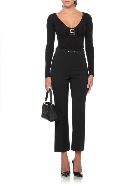 26FW 엘리자베타프랜치 스트레이트 팬츠 PA19866E2110 Black - ELISABETTA FRANCHI