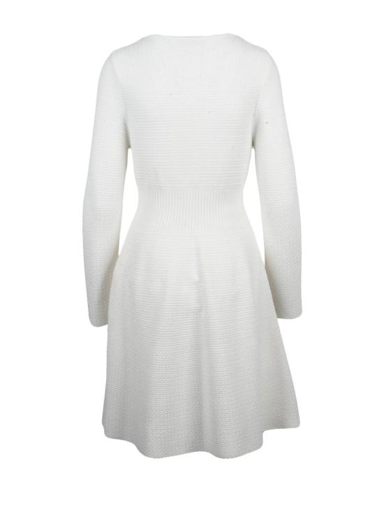 25FW Valenti 미디 원피스 화이트 A라인 레이온 혼방 스트레치 드레스 - OTHER BRANDS