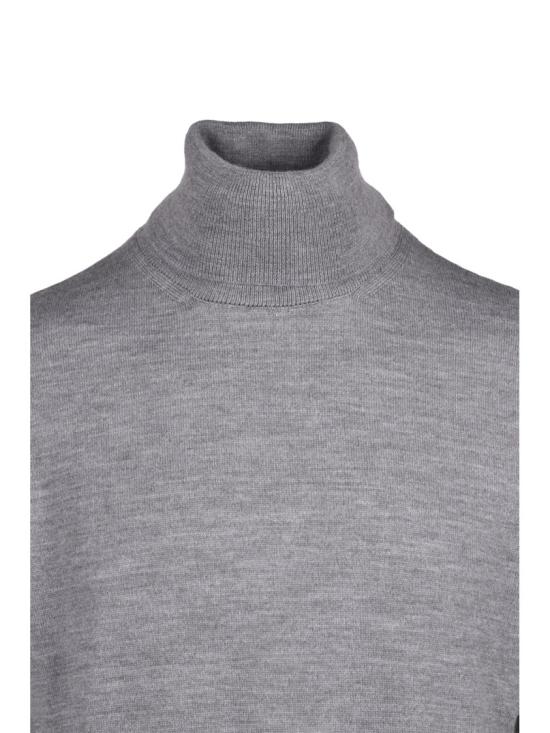 25FW MM6 메종마르지엘라 니트웨어 회색 미니멀리스트 버진 울 혼방 스웨터 - MM6 MAISON MARGIELA