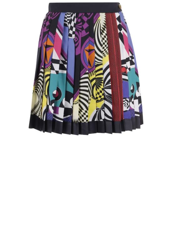 26FW 베르사체 미디 스커트 10008291A192885X000 Multicolor