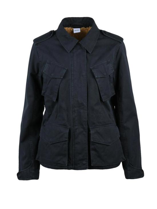 25FW 아스페시 자켓 플러시 안감과 여러 개의 포켓이 있는 구조적인 파카
