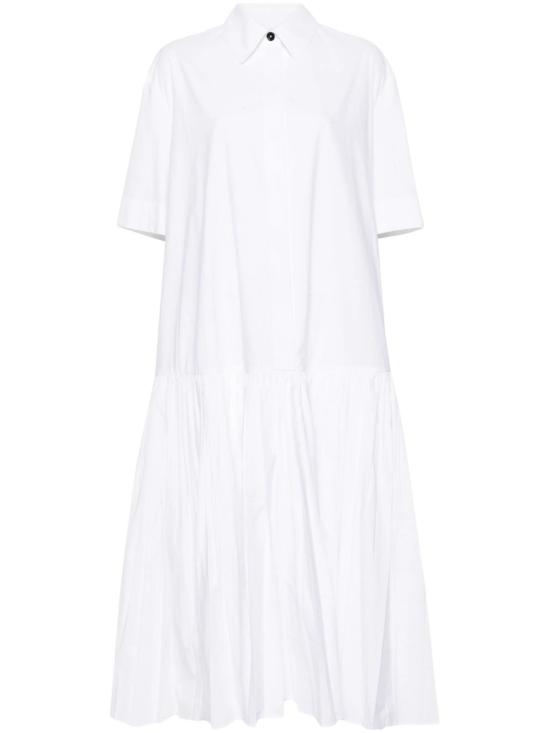  질샌더 롱 원피스 J40CT0151J45127100 White