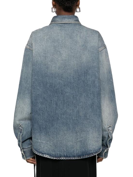  발렌시아가 플레어드 카고 팬츠 783691 THW254245 BLUE - BALENCIAGA