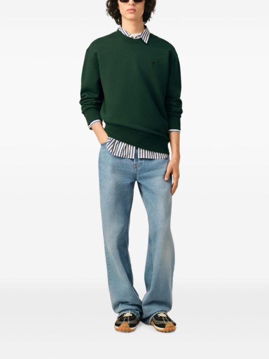 26FW 아미 ADC 크루넥 스웨트 셔츠 HSW763 730A258 GREEN - AMI