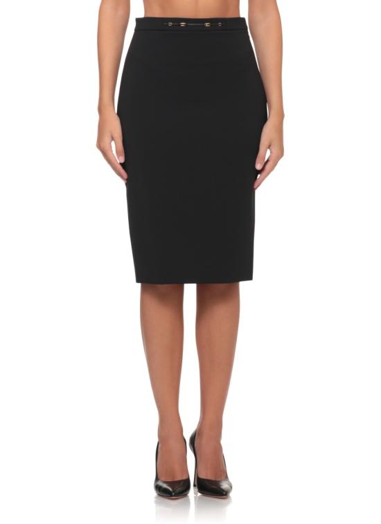 26FW 엘리자베타프랜치 미디 스커트 GO22366E2110 Black - ELISABETTA FRANCHI