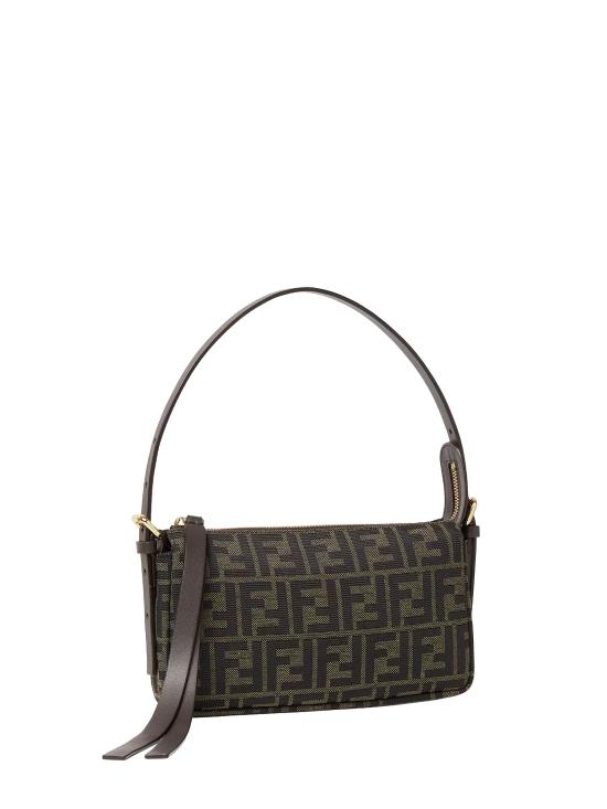 26FW 펜디 FF 자카드 지퍼 탑 스몰 숄더백 8BS123 B17AF14YN TAB MORO - FENDI