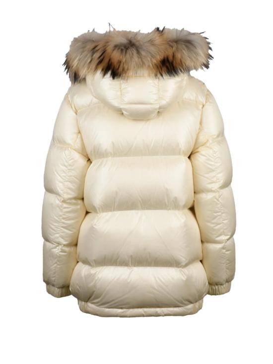 25FW 울리치 패딩 화이트 알리퀴파 퍼 트리밍 폴리아미드 다운 파카 - WOOLRICH