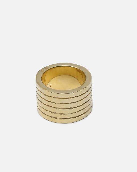  parts of four 반지 네 개의 평면 링 부품이 선으로 배열되어 있습니다 / 17mm / YGA - OTHER BRANDS