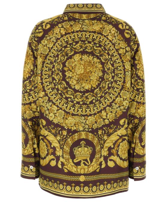 26SS 베르사체 탑 10013601A042365R770 Burgundy - VERSACE