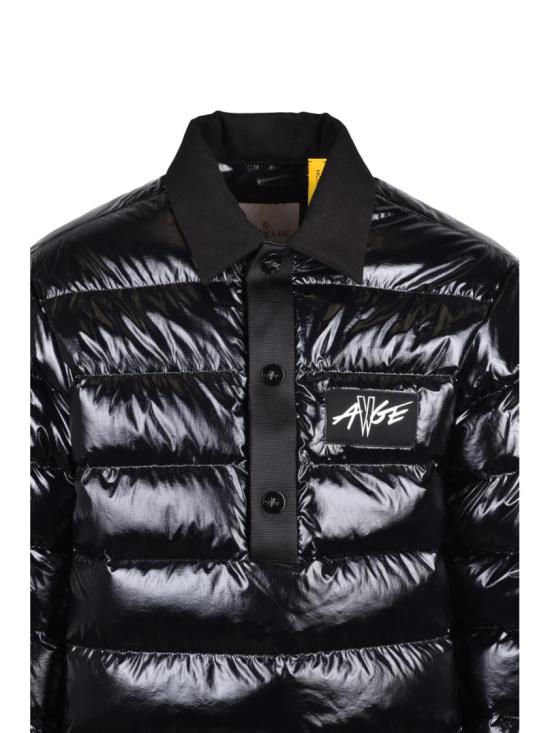 25FW 몽클레어 숏패딩 블랙 광택 퀼팅 다운 폴리아미드 재킷 - MONCLER