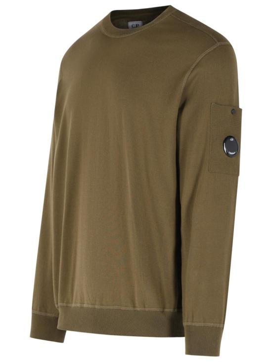 26SS 씨피 컴퍼니 코튼 씨 아일랜드 크루넥 렌즈 스웨터 20CMKN102A 110560A 683 Green - C.P. COMPANY