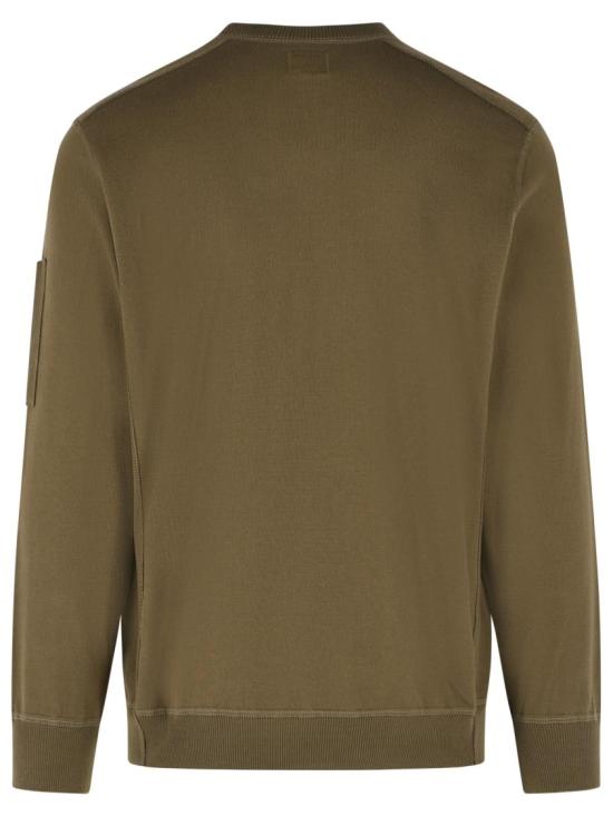 26SS 씨피 컴퍼니 코튼 씨 아일랜드 크루넥 렌즈 스웨터 20CMKN102A 110560A 683 Green - C.P. COMPANY