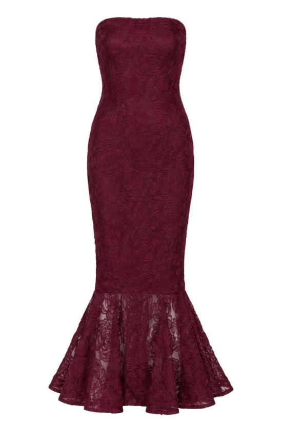 26FW 로테이트 롱 원피스 116275741 099 Burgundy