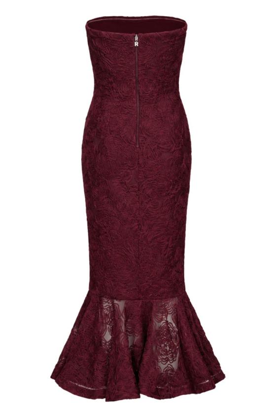 26FW 로테이트 롱 원피스 116275741 099 Burgundy - ROTATE