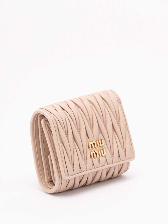 26FW 미우미우 스몰 마테라쎄 나파 레더 지갑 5MH033 AFPP F0236 POWDER PINK DOM - MIU MIU