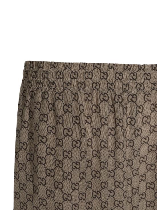 26FW 구찌 프린트 실크 레저 팬츠 A003ZB ZAVRI Grey - GUCCI