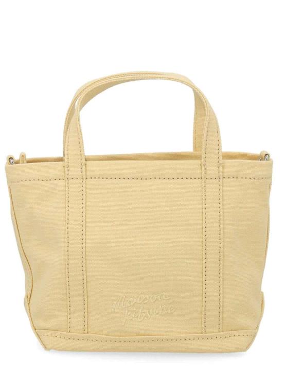 26SS 메종키츠네 폭스 헤드 미니 토트백 MW05106WW0107 0425 STRAW DOM - MAISON KITSUNE