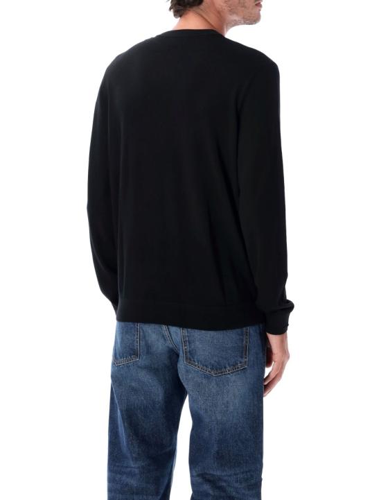 26FW 디젤 K 밸리엄 컷아웃 로고 울 점퍼 A174420DCCH9XX Black - DIESEL