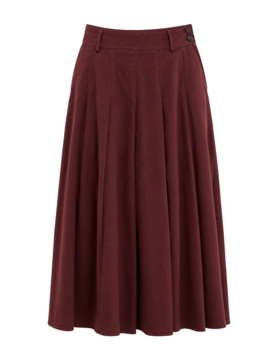 26FW 포만데레 롱 스커트 262 1207 Burgundy