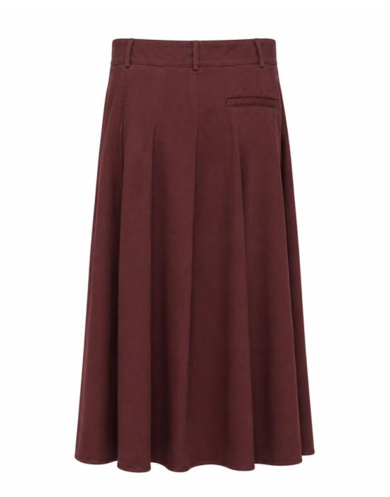 26FW 포만데레 롱 스커트 262 1207 Burgundy - POMANDERE