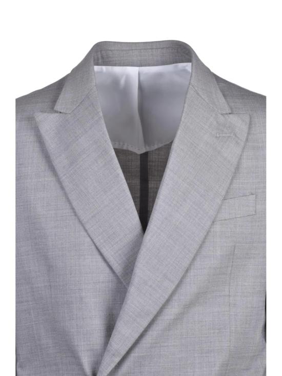 25FW Officina Milanese 수트 자켓 라이트 그레이 교토 안감 없는 울 혼방 재킷 - OTHER BRANDS