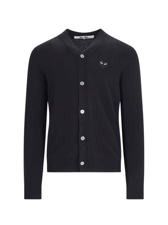 26FW 꼼데가르송 플레이 블랙 하트 니트 가디건 AX N024 051 Black