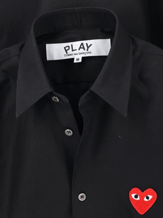 26FW 꼼데가르송 레드하트 와펜 셔츠 AX B002 051 Black - COMME DES GARCONS