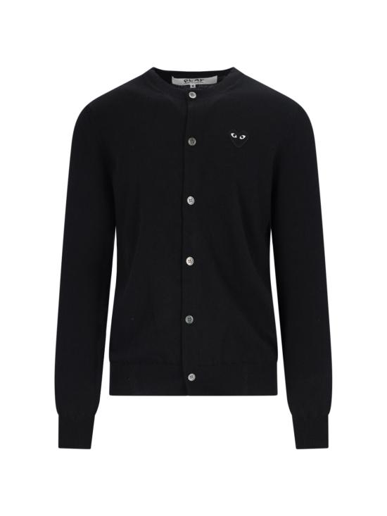 26FW 꼼데가르송 블랙 하트 니트 가디건 AX N023 051 Black