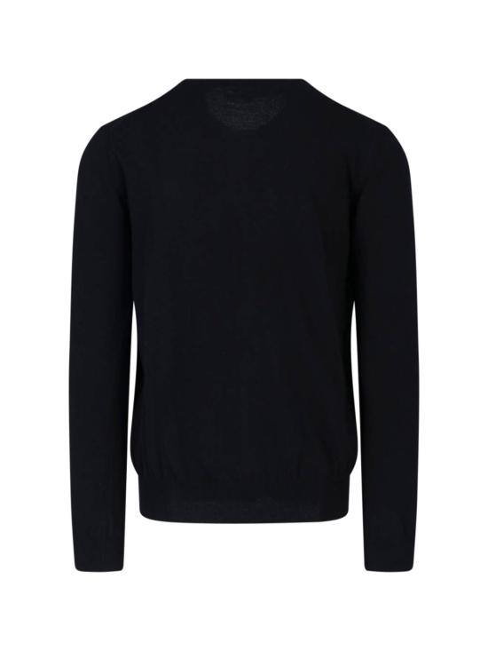 26FW 꼼데가르송 플레이 블랙 하트 x 라인스톤 라운드 넥 가디건 AX N805 051 Black - COMME DES GARCONS
