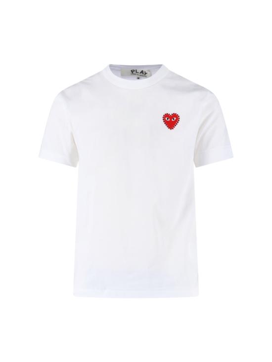 26FW 꼼데가르송 반팔 티셔츠 AX T801 051 2 WHITE