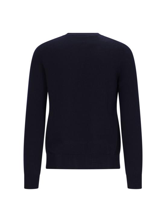 26FW 꼼데가르송 V넥 하트 와펜 가디건 AX N008 051 2 Blue - COMME DES GARCONS