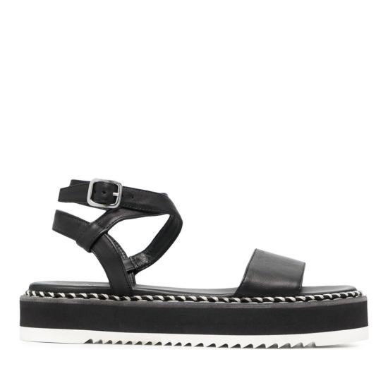  에이지엘 샌들 D642034PISOFTY0000 NERO Black