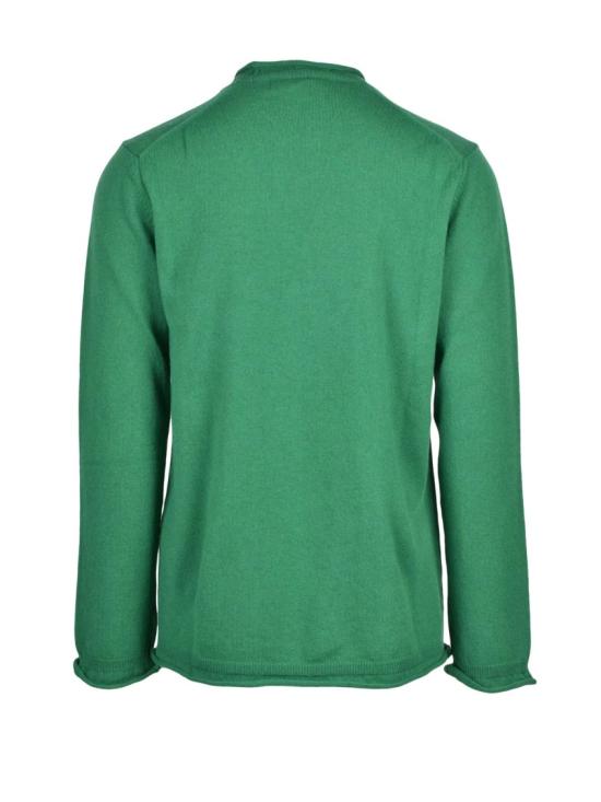25FW 꼼데가르송 니트웨어 녹색 울 크루넥 스웨터 - COMME DES GARCONS