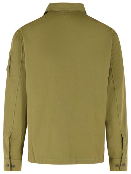 26SS 씨피 컴퍼니 오가닉 개버딘 지퍼 렌즈 오버셔츠 20CMOS156A 110143G 644 Green - C.P. COMPANY