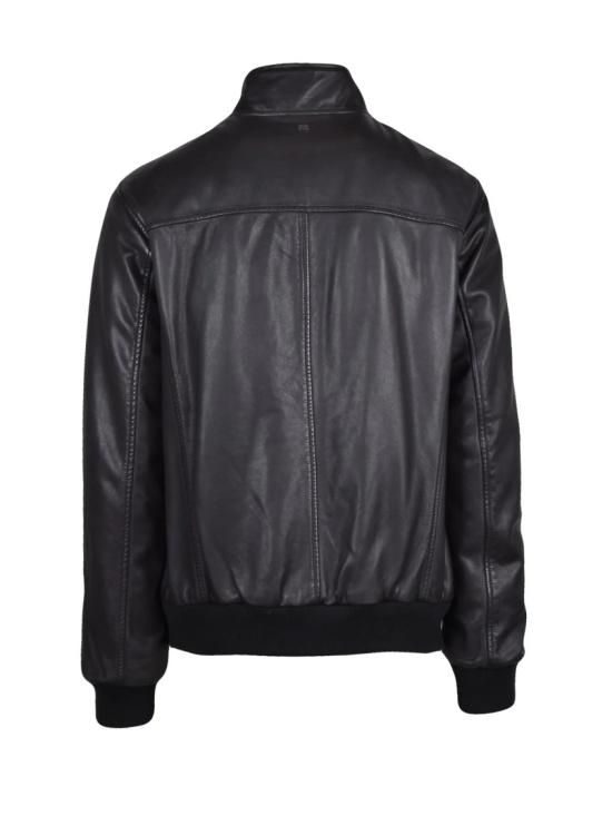 25FW Mabrun 가죽 자켓 블랙 프랭크 퀼팅 안감 가죽 재킷 - OTHER BRANDS
