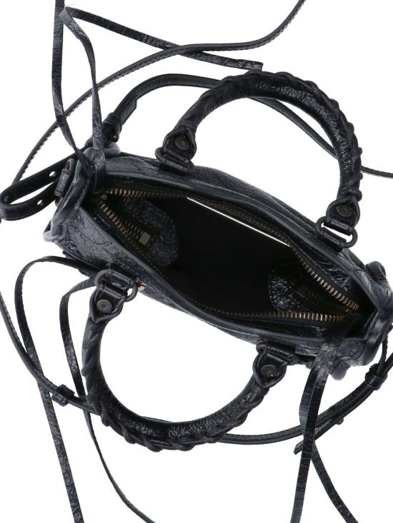 26FW 발렌시아가 르 시티 나노 램스킨 탑핸들 토트백 865764 2ACFH 1000 BLACK - BALENCIAGA