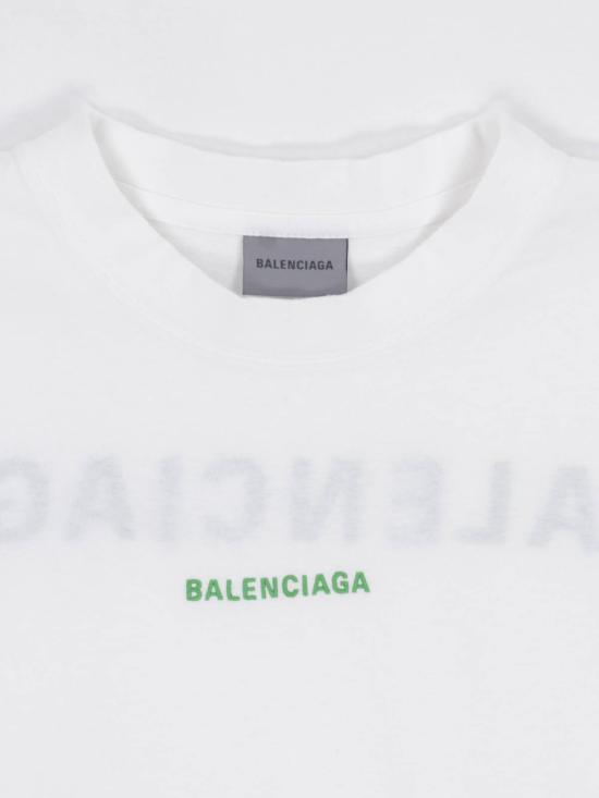 26FW 발렌시아가 백 티셔츠 미디움 핏 764235 TTVJ1 9163 WHITE - BALENCIAGA