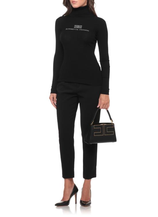26FW 엘리자베타프랜치 스트레이트 팬츠 PA20966E2110 Black - ELISABETTA FRANCHI