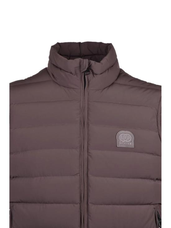 25FW 우시 패딩 조끼 갈색 단열 폴리아미드 조끼 - OOSY