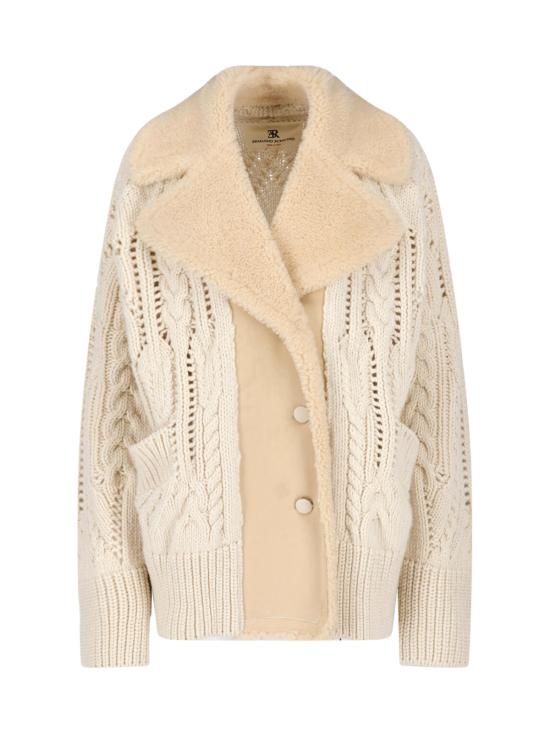 26FW 에르마노 설비노 무스탕 D495D305SHQTK 10105 Cream