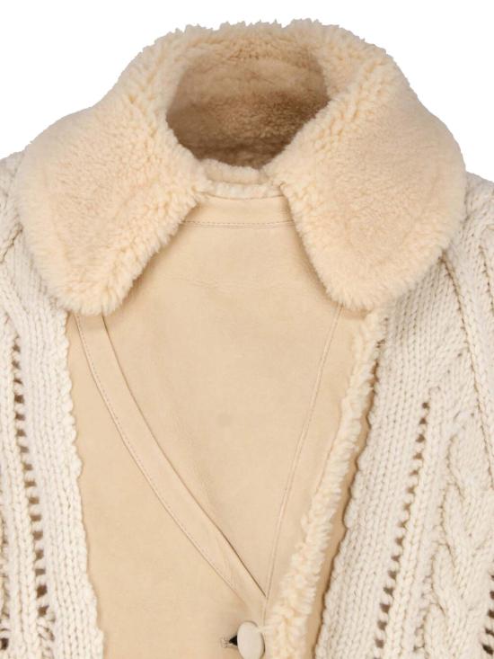 26FW 에르마노 설비노 무스탕 D495D305SHQTK 10105 Cream - ERMANNO SCERVINO