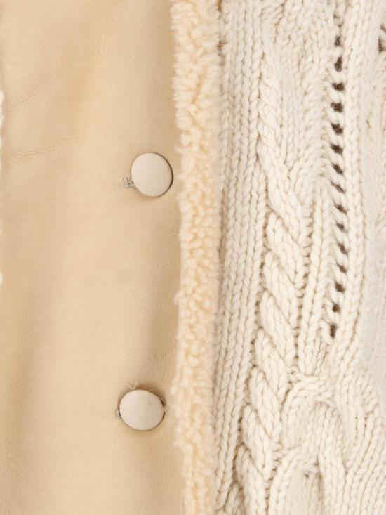 26FW 에르마노 설비노 무스탕 D495D305SHQTK 10105 Cream - ERMANNO SCERVINO