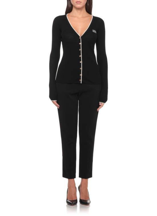 26FW 엘리자베타프랜치 가디건 MK16B66E2685 Black - ELISABETTA FRANCHI
