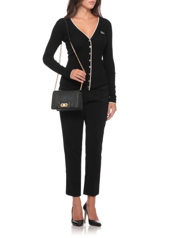 26FW 엘리자베타프랜치 가디건 MK16B66E2685 Black - ELISABETTA FRANCHI