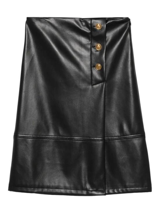 25FW 트윈셋 미디 스커트 252TP2233 00006 Black